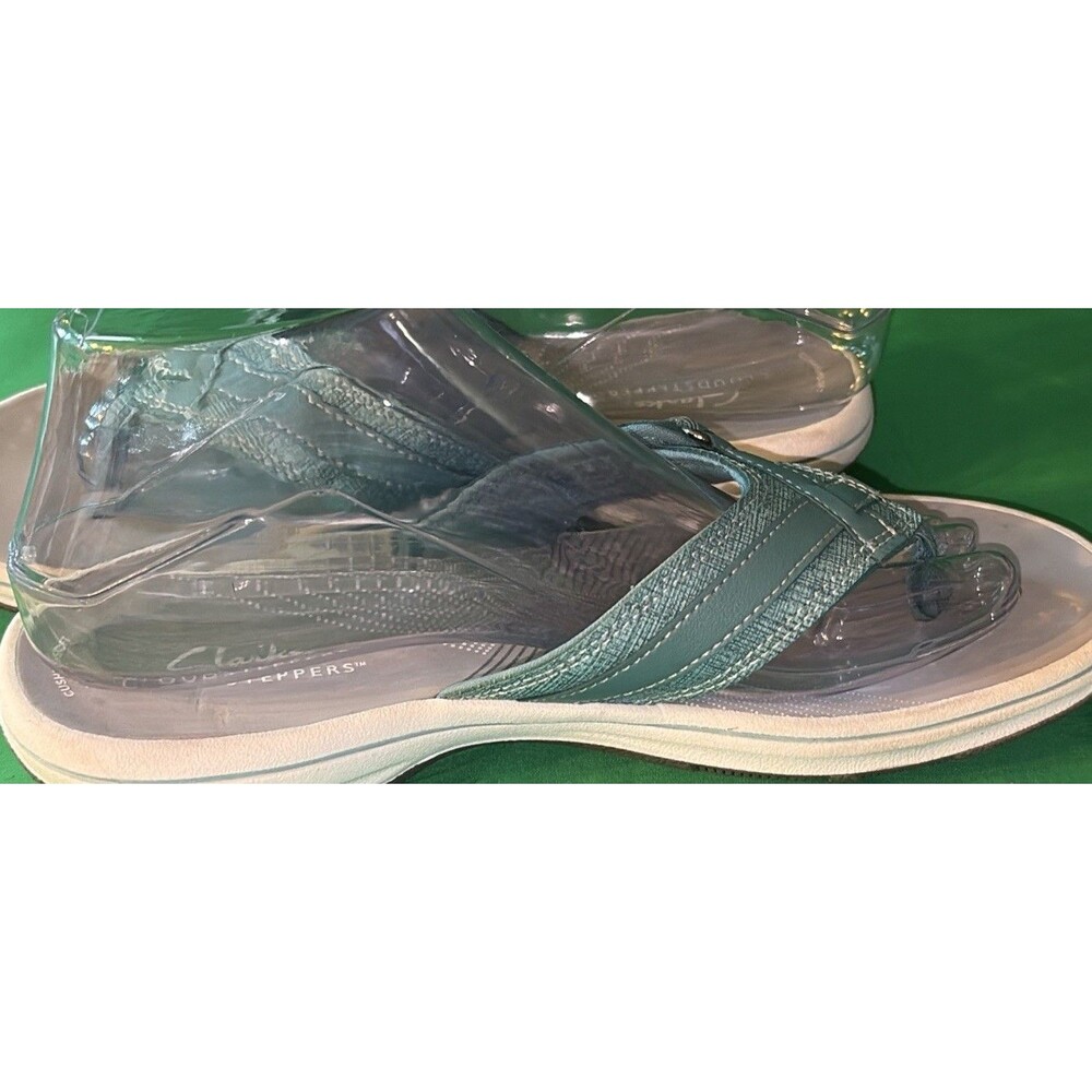 CLOUDSTEPPERS by Clarks Breeze Dream Sport Sandal Teal Comfort Size 8 Woman’s - Picture 2 of 9